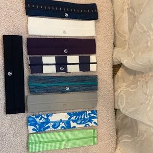 Assortment of lululemon headbands